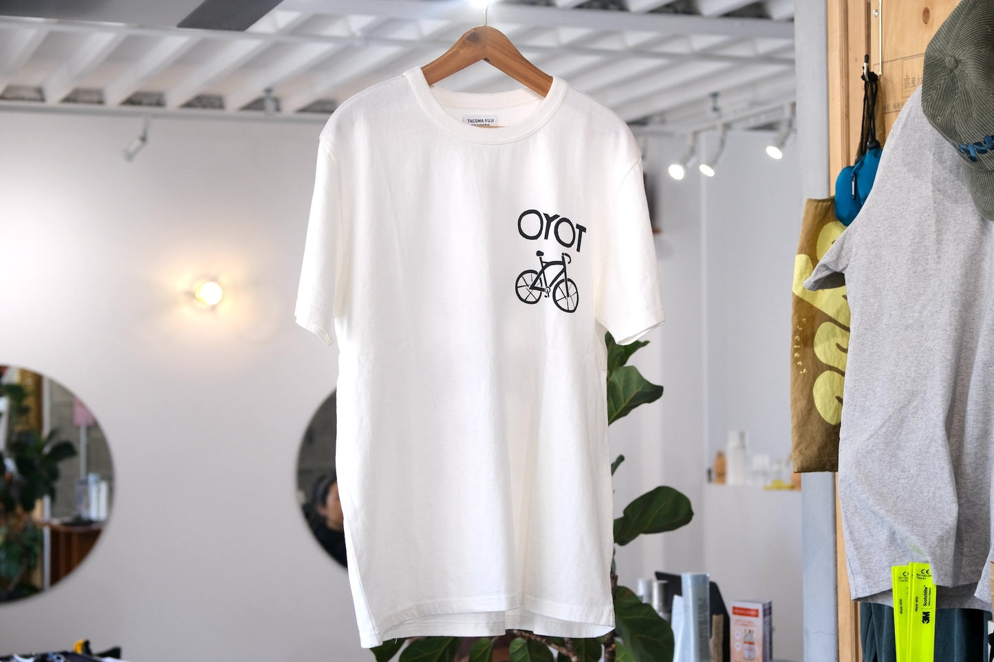 TACOMAFUJI RECORDS OYOT hair/cyclery Tee Designed by Yachiyo Katsuyama